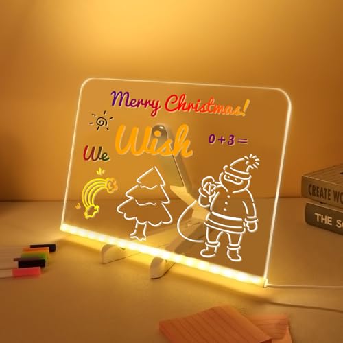 Regalo perfetto: questa lavagna per messaggi a LED è sia funzionale che elegante, il che lo rende una bella aggiunta a qualsiasi stanza. Un regalo creativo per compleanni, feste o occasioni speciali.