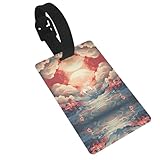 WZYCWB Étiquettes de bagage motif cheval sautant – Accessoires de voyage en avion, sac à dos et étiquettes de bagages