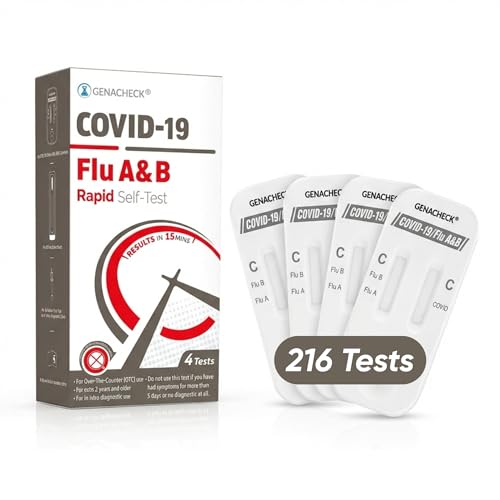 GenaCheck COVID-19 / Flu A+B, at-Home Respiratory Test Kit (216
