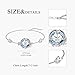 Midari Compass Bracelet 925 Sterling Silver Flower Compass Jewelry Charm Bracelet I'd Be Lost Without You Compass Pendant with Crystal 2024 Graduation Gifts for Women Friends Sisters