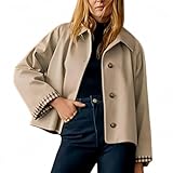 Occasions infinies : la couleur unie et le design classique de la doublure à carreaux le rendent parfait pour divers environnements. Trench court pour femme. C'est votre compagnon idéal pour les trajets quotidiens, les sorties de week-end, les réunions d'affaires, les jours de voyage, une soirée ou même des vacances à la plage. Vestes légères Casua pour femme. Il s'agit de la pièce d'extérieur polyvalente ultime qui ajoute du charme féminin à toutes les tenues. Trench oversize pour femme.