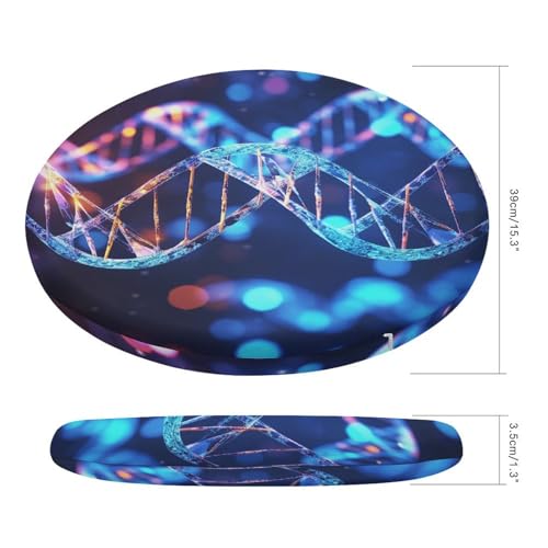 Coussin de chaise rond solide DNA Genetic Helix super confortable - 3