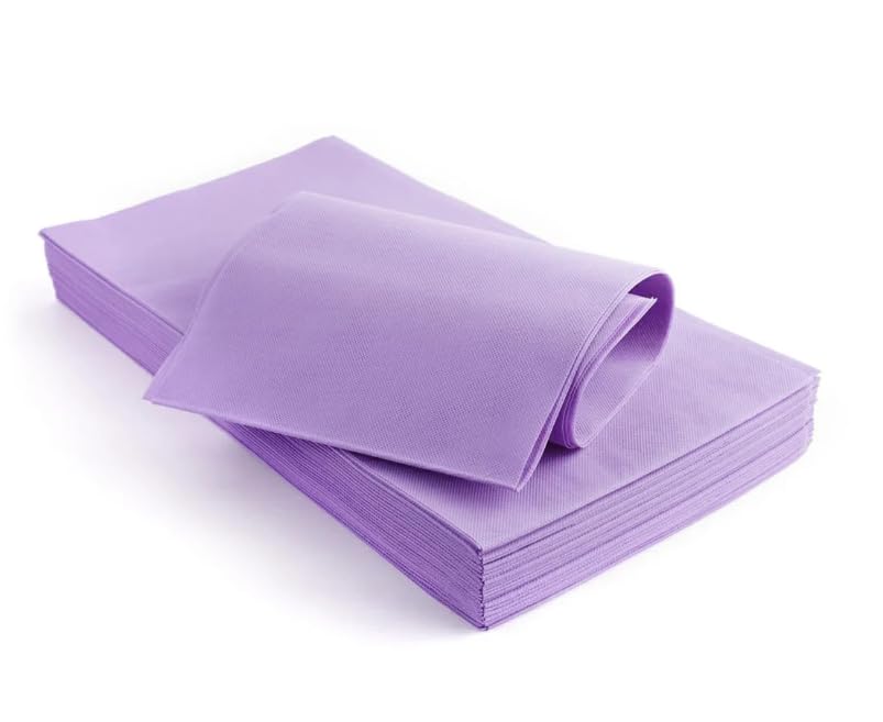 SOLEPLASTIC 100 Tovaglie Monouso Tessuto non Tessuto (100 x 100 cm) - 50 gr m/q Idrorepellenti - Tovaglia Usa e Getta per Ristoranti, Pub, Pizzeria, Catering e Uso Domestico (LILLA)