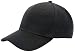 Baseball Plain Cap, Black, One Size Fits All