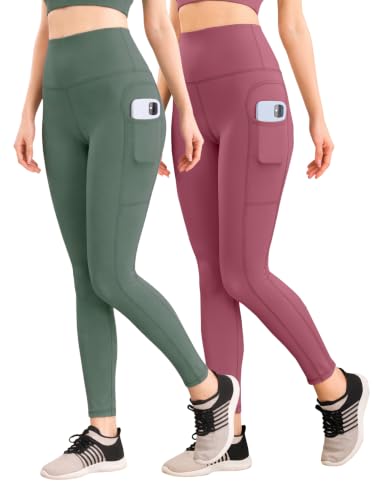 Image of Yoga Pant for Womens High Wasit Tights with Side Pocket Slim Fit Gym wear Running Sports wear Leggings Stretchable Combo Pack of 2