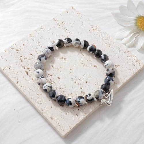 Loon Bracelet Loon Charm Black Agate Bracelet Loon Bracelet Loon Bird Lover Bird2