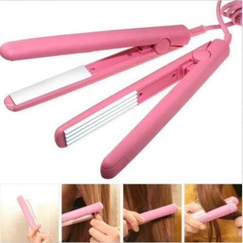 Image of Portable Mini Electronic Hair Crimper For Women Ceramic Coated Plates, Multicolour (Mini)