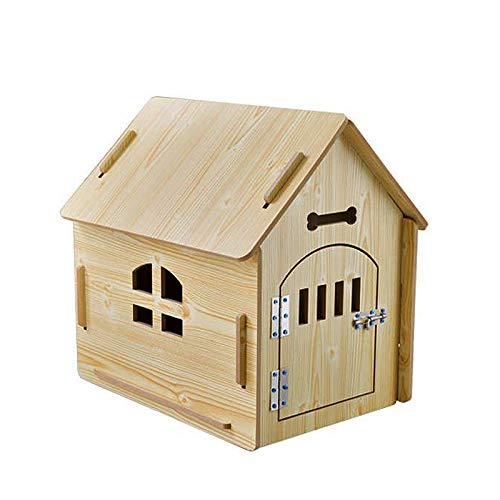 Amazon | ログ犬舎 ペットの住宅 屋内屋外 ペットハウス 木製 犬小屋  