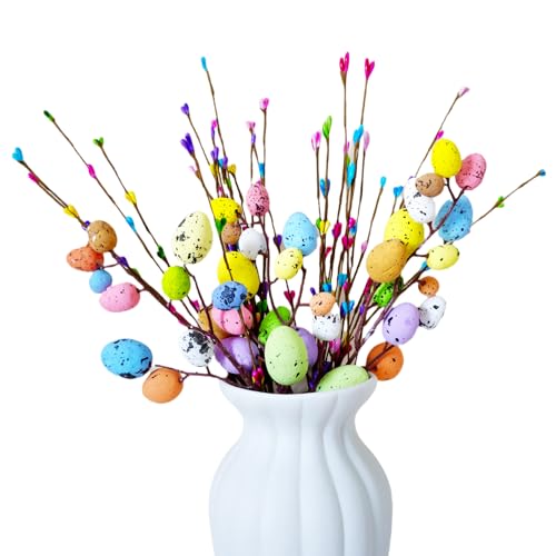 33pcs-Artificial-Easter-Spray-Vine-with-Pastel-Easter-Eggs-and-Berries-Decorative-Spring-Floral-Stems-Easter-Egg-Twig-Branches-for-Floral-Arrangement-Centerpiece-Wreath-Decoration 33pcs Artificial Easter Spray Vine with Pastel Easter Eggs and Berries Decorative Spring Floral Stems Easter Egg Twig Branches for Floral Arrangement Centerpiece Wreath Decoration