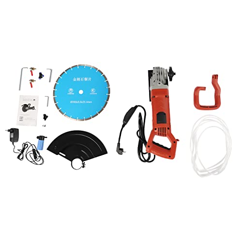 Sierra circular manual, potencia máxima de carga 5800 W, profundidad máxima de corte 13,5 cm, velocidad 3800 r/min, diámetro de la hoja de sierra 35 cm con 350 hojas de corte de piedra