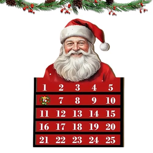 Conto alla rovescia di Natale, in legno, per 24 giorni, conto alla rovescia fino a Natale, calendario per bambini, adolescenti, adulti, ragazzi, ragazze, donne, uomini, famiglia, vacanze, classe