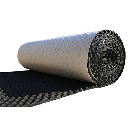 Prevenci�n del ruido T�mpano sonido de absorci�n de algod�n, plegable F�cil de instalar paneles ac�sticos puertas y ventanas pared de 1 metro cuadrado Art�culos para el hogar ( Color : Black )