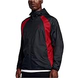 Jordan Men's Air Nike Wings Windbreaker Jacket Black/Red (Medium)