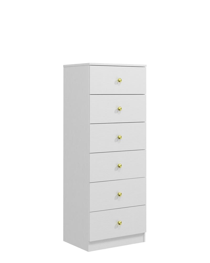 Wooden Vertical Chest Of Drawers, Tall Storage Cabinet 6 Drawers