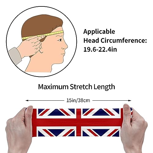 Image of Cute Flag Headbands Women Men Flag Sweatband Sports Headband for Running, Cycling, Yoga Gym, Working Out
