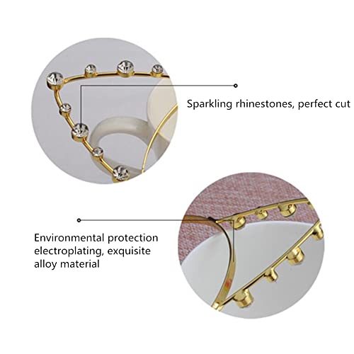 Jilukibo Rhinestone Cat Ears Headband Crystal Kitty Hair Band For Women Girls, Lovely Alloy Cat Ears Hair Hoop For Halloween Cosplay Costume Party (Gold) #TOP5