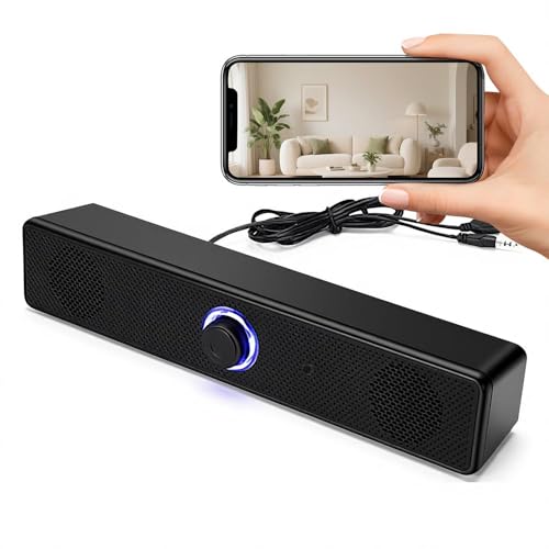 ULar 4K Security Camera, Bluetooth Speaker, Motion Detection Alert, WiFi & AP Hotspot Connectivity, Cloud Storage & SD Card Support, for Indoor Smart Home Office-No Audio (32GB SD Card)