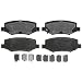 ACDelco 17D1274MH Professional Semi-Metallic Rear Disc Brake Pad Set