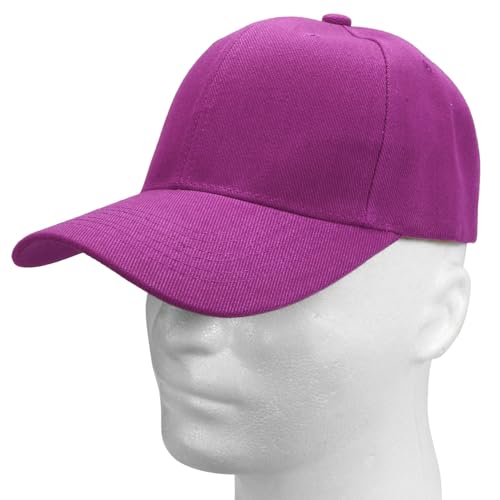 Image of Falari Wholesale Bulk Lot 12-Pack Baseball Cap Adjustable Size Plain Blank Solid Color