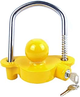 Hyfive Trailer Hitch Lock Universal Tow Ball Trailer Lock Security Kit For Trailer Tow Coupling Hitch