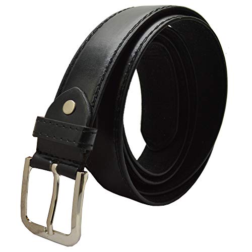 flevado Gürtel Jeans Classic Aufschrift Überlängen Gürtel 160 3,7 cm Breit nur noch in ganz schwarz (160 cm, nur noch in schwarz)