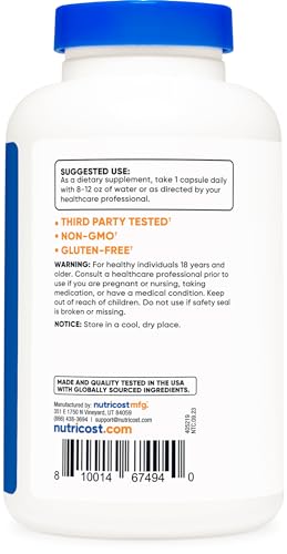 Nutricost NTC-20310 Hawthorn Berry Capsules 550Mg thumb #3