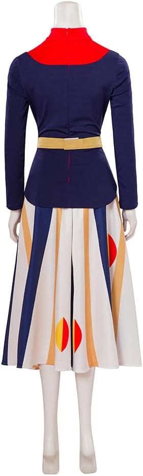 Saniplaycos Franny Robinson Cosplay Costume Long Sleeve Midi Dress for Women
