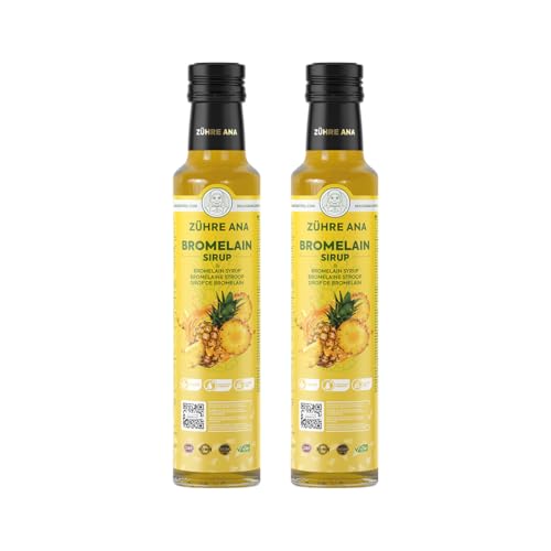 Zühre Ana Bromelain sirup - Coenzym Q10 - Natürlicher Ananas Extrakt - Natürliche Unterstützung - Vegan