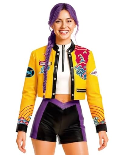 PARTILANDIA 2010 S.L. Disfraz de Cosplay Rumi K-pop Mujeres para Carnaval, Disfraz kpop Demon Hunters para Adultos, Cosplay, Fiesta, Halloween (S) | Ya disponible en tu tienda friki favorita! En mundofriki.es!