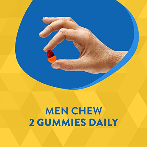 Alive! Men's Gummy Vitamin, Complete Multi-Vitamin Supplement With Orchard Fruits/Garden Veggies Blend Of Powder/Juice/Extract, 60 Gummies. #TOP4