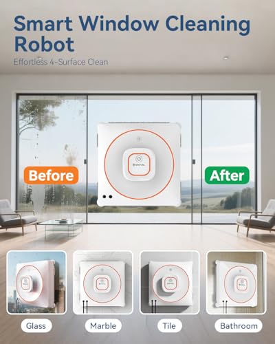 Window Cleaner Robot 8000Pa Auto Spray Anti-Fall Rope for High Rise - Image 3