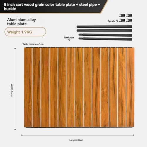 Planche pliable de 8 pouces avec mécanisme de pliage pour table camping - 3