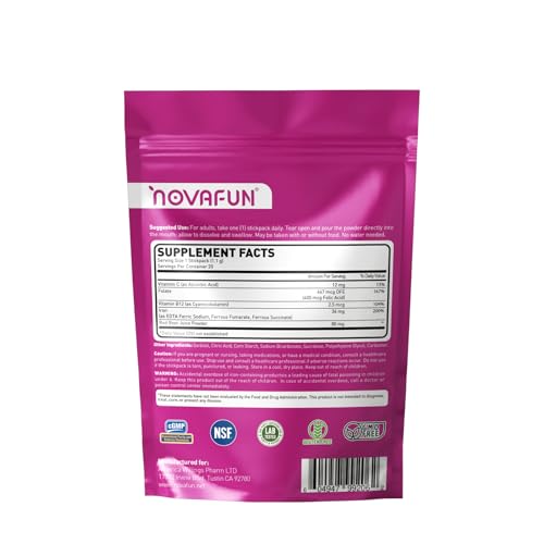 Novafun Iron Supplement Powder Sticks