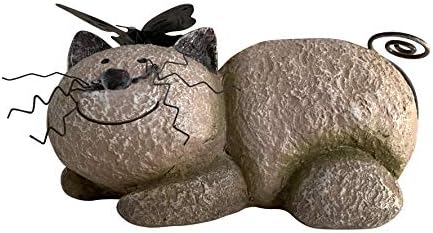 Unido Box Resin Resting Cat Statue, Garden Stone - Perfect for Garden Accent and Home Décor