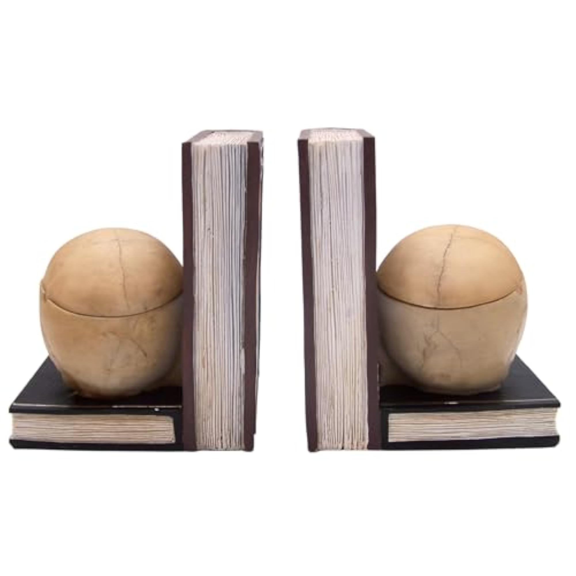 Gothic Skull Bookends and Trinket Box Set