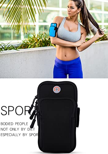 Bisadon Cell Phone Armbands Phone Armband Sleeve With Adjustable Elastic Band, Waterproof Sports Running Armband For Walking Hiking Biking Rose Red #TOP4