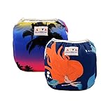 Alva Baby Swim Diapers 2pcs Pack One Size Reuseable & Adjustable 0-24 mo. Baby Shower Gifts SWD10-11
