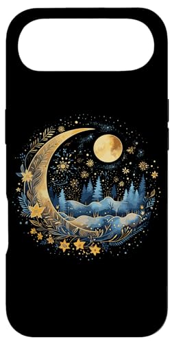 Galaxy Night Sky Moon Lunar Stars Love X}zP[X iPhone Air p