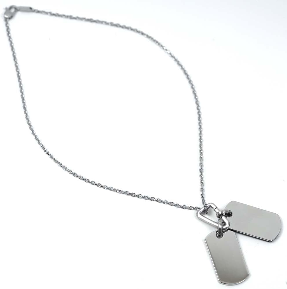 [エンポリオアルマーニ] ネックレス ペンダント メンズ シルバー EGS3133040 [並行輸入品]