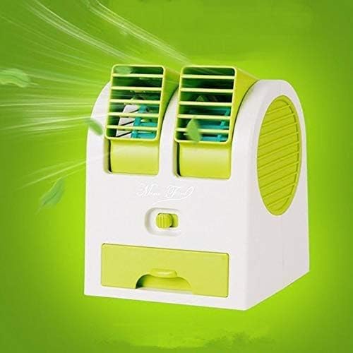 JMAGS T99 Portable Mini Air Cooler Fan for Desk/Car, USB/Battery Powered Water Cooler with Dual Blade-less Design, Free Scent Beads for Fragrance, Size 5"x5" (Assorted Color)