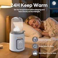 Bottle Warmer, 8-in-1 Fast Baby Bottle Warmer, Grey | for Breastmilk and Formula, Accurate Temperature Control, Automatic Shut-Off, Multifunctional for All Bottles — image 6
