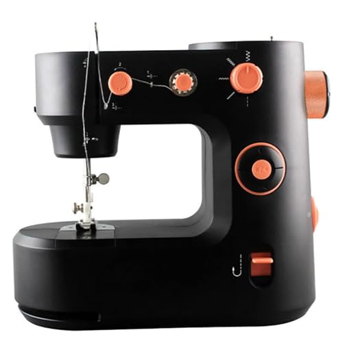 Creador de costura electrónica, máquina de coser con función de iluminación LED, 5 tipos de línea básicos y 2 velocidades ajustables, devanado automático y densidad ajustable, para ropa, pantalones