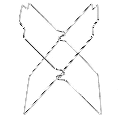 Image of Kitchen Rack Stainless Steel Foldable Garbage Bag Rack Stand Trash Bag Rack Holder Kitchen Utensils