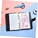 HOOTNEE 36pcs Portable Budget Sheets Six-Hole Design Cash Binder Cards for Daily Financial Planning Expense Tracking Budget Cards for