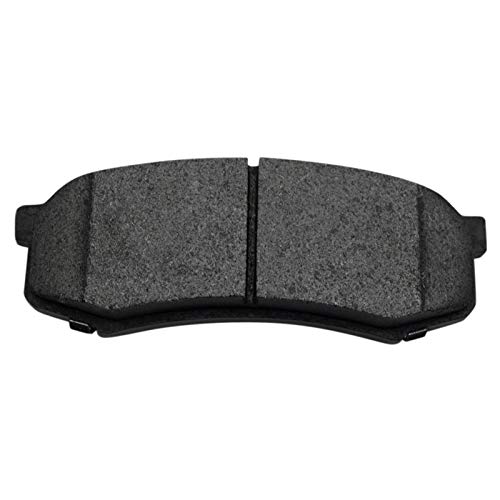 Image of TRQ Rear Brake Pad and Rotor Set Semi Metallic G Coated Rotors Parking Shoe Compatible with 2003-2009 Lexus GX470 Toyota 4Runner 2007-2009 FJ Cruiser 2001-2007 Sequoia