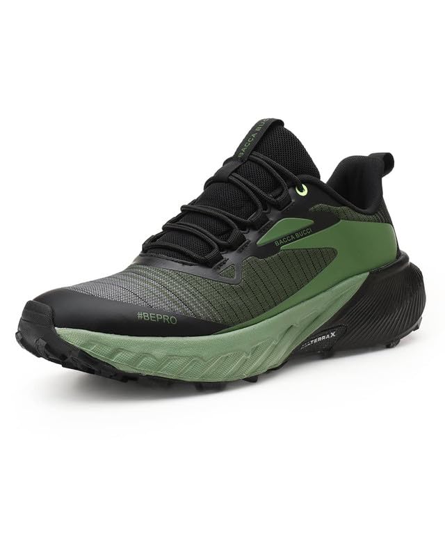 Image of Bacca Bucci TrekZON Men's Outdoor Trekking & Trail Running Shoes with AllTerraX Grip Outsole | #BePro Series