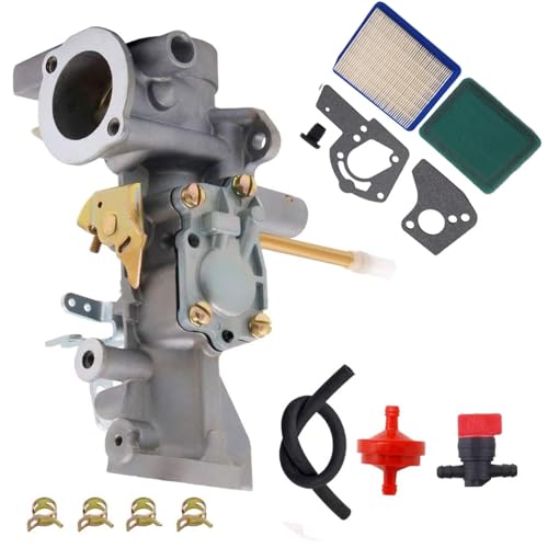 Kurihina Compatible con carburador para Briggs y Stratton 091202 091232 091252 con filtro de aire 491588S 399959 4101 5043 Prefiltro 271933 491435S 499952 Carburador