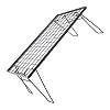 BESPORTBLE Vouwende Draagbare Grilltafel Lichtgewicht Metalen Grill Stand voor Buiten Koken Bbq