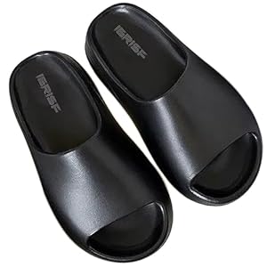 Kids Open Toe Comfy Cloud Slides Slippers Lightweight Soft EVA Non-Slip Sandals for Toddler Boys Girls Children Bathroom Shower Summer Pool Beach Slippers