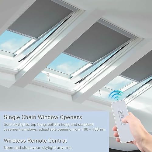 Actuador de cadena eléctrico para ventanas con control remoto y claraboyas 7